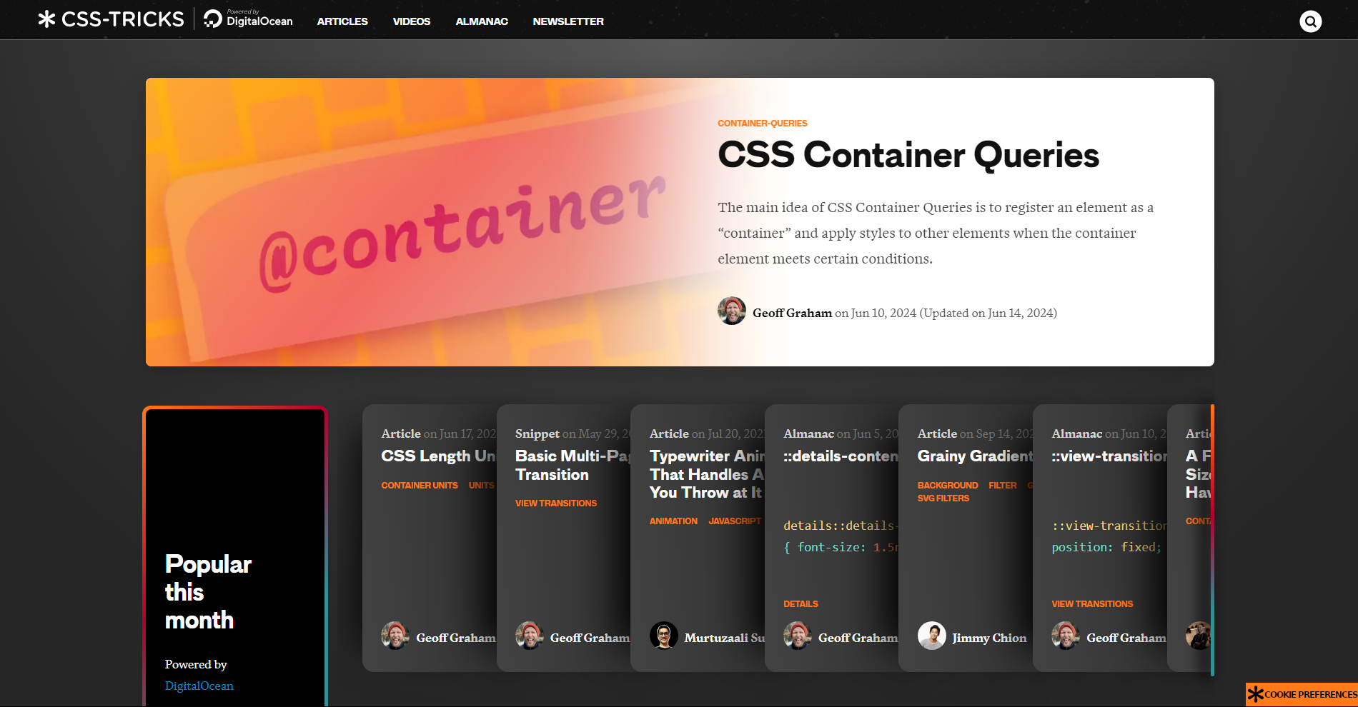 CSS Tricks: Programming blog and website